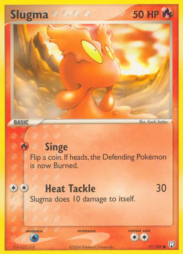 Carta Slugma — Team Rocket Returns 77/109