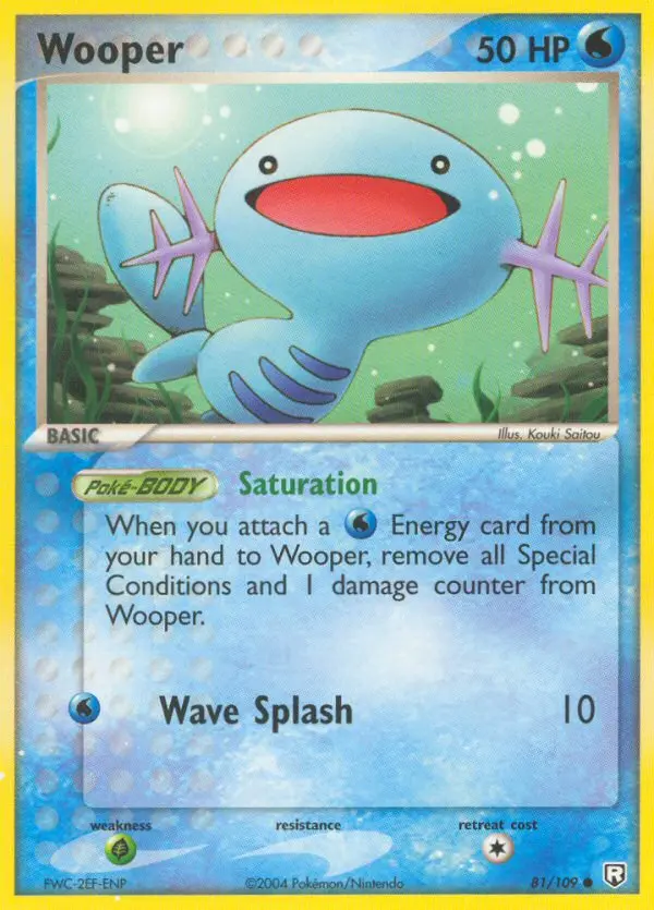 Carta Wooper — Team Rocket Returns 81/109