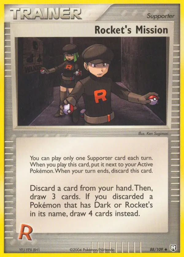 Carta Rocket's Mission — Team Rocket Returns 88/109