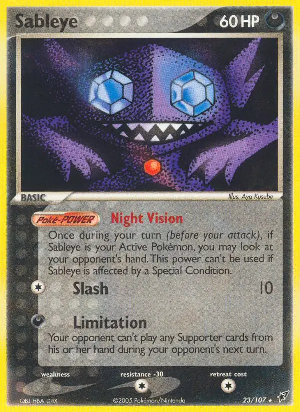 Carta Sableye — Deoxys 23/107