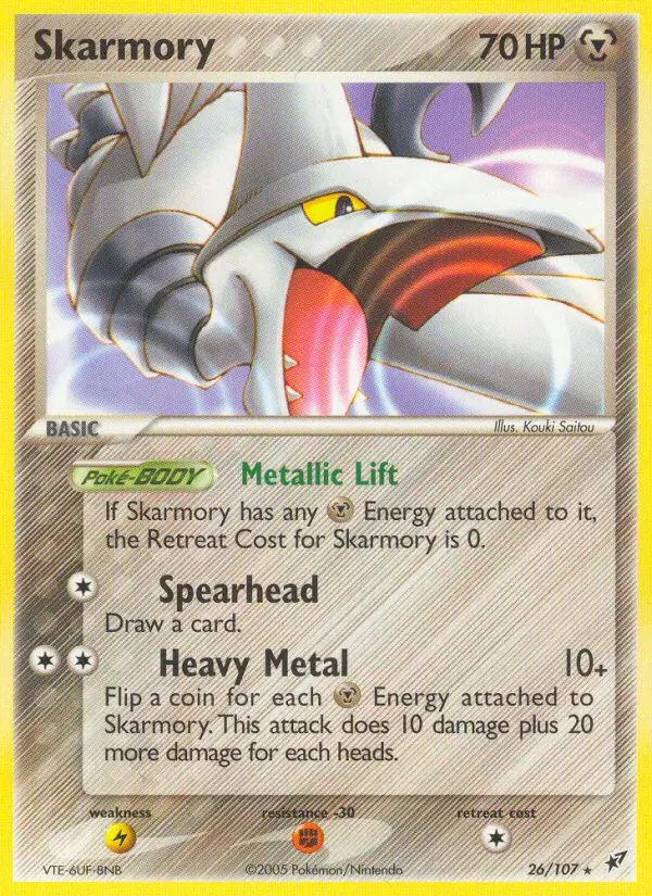 Carta Skarmory — Deoxys 26/107
