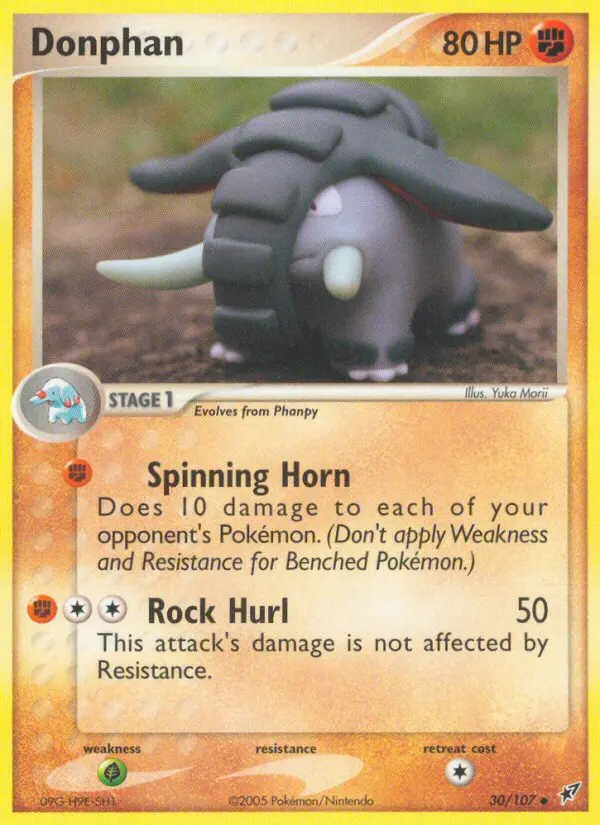 Carta Donphan — Deoxys 30/107