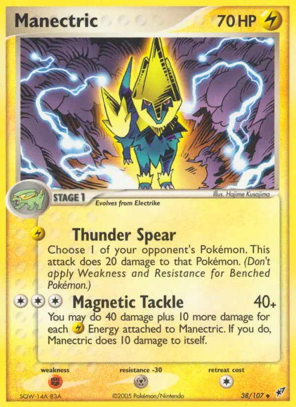 Carta Manectric — Deoxys 38/107