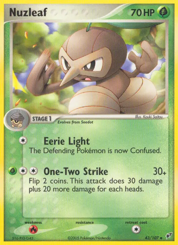 Carta Nuzleaf — Deoxys 43/107