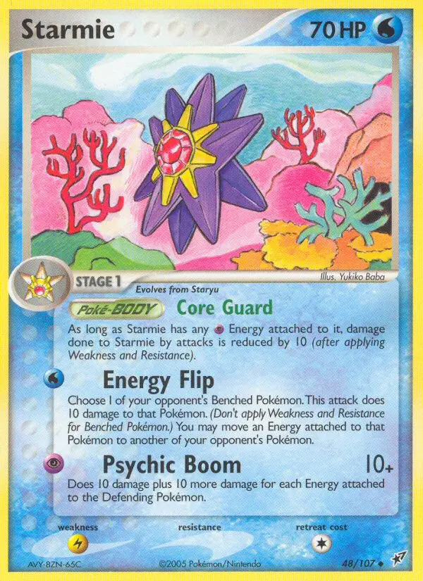 Carta Starmie — Deoxys 48/107