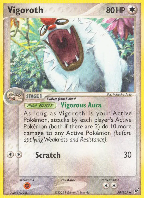 Carta Vigoroth — Deoxys 50/107