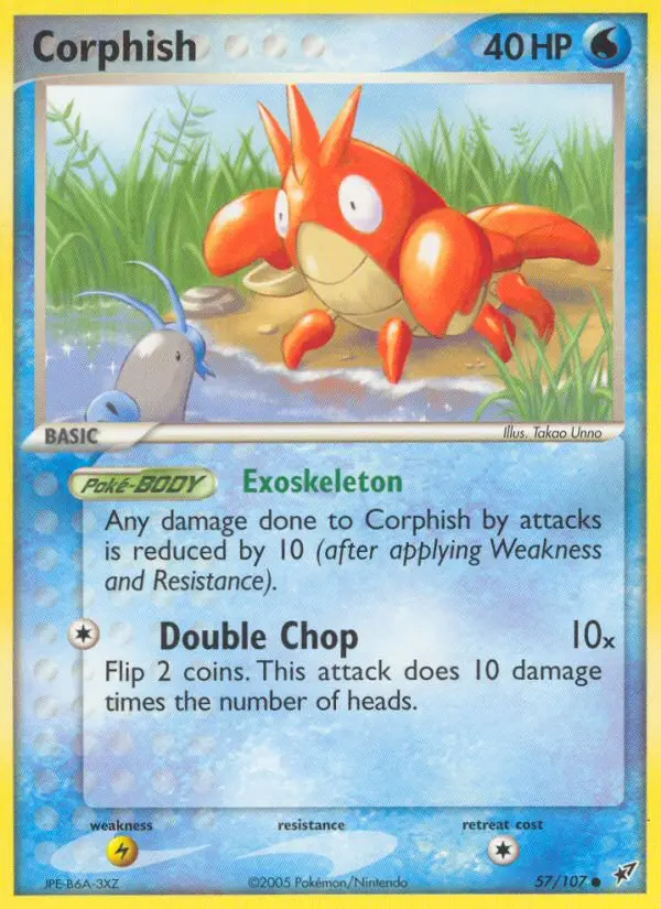 Carta Corphish — Deoxys 57/107
