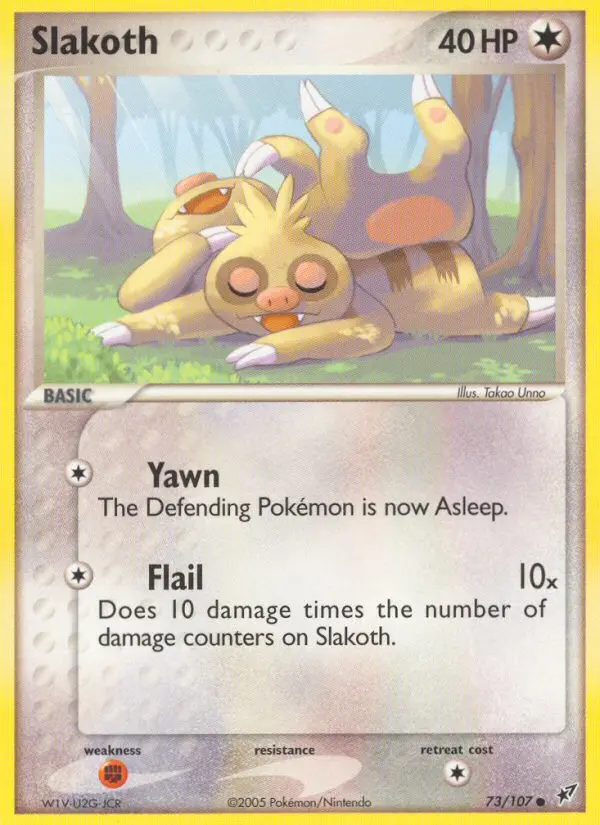 Carta Slakoth — Deoxys 73/107