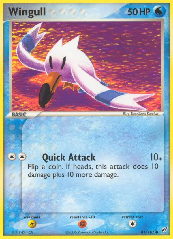 Carta Wingull — Deoxys 81/107