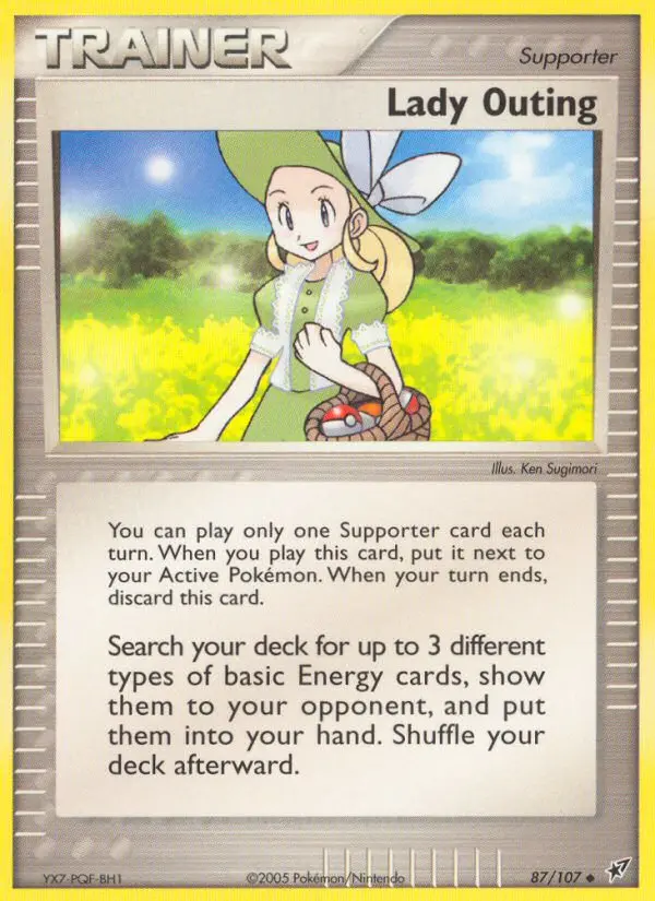 Carta Lady Outing — Deoxys 87/107