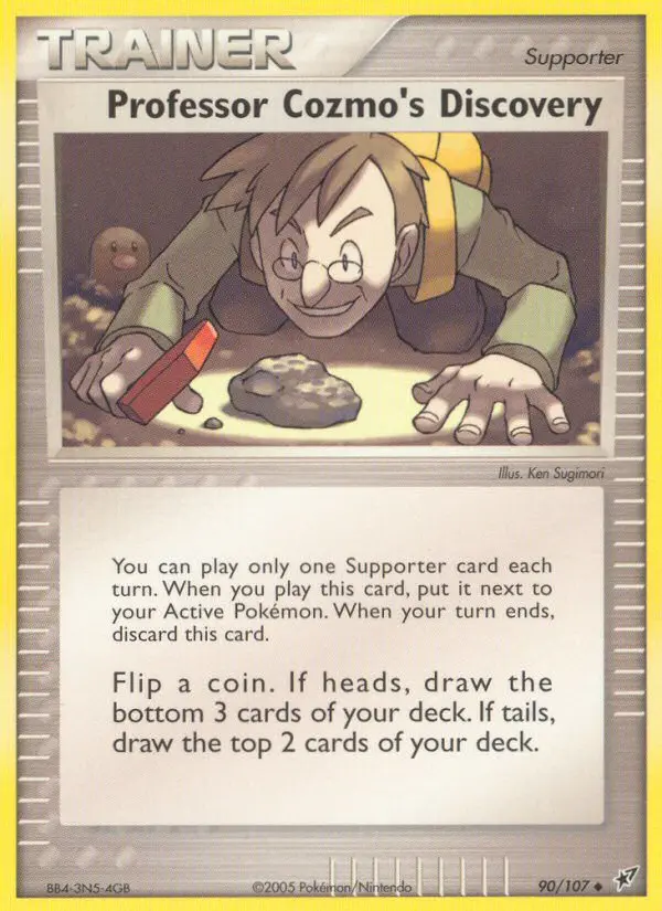 Carta Professor Cozmo's Discovery — Deoxys 90/107