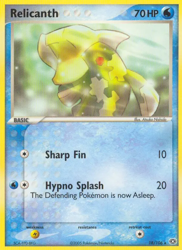 Carta Relicanth — Emerald 18/106