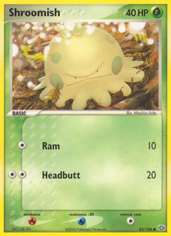 Carta Shroomish — Emerald 63/106