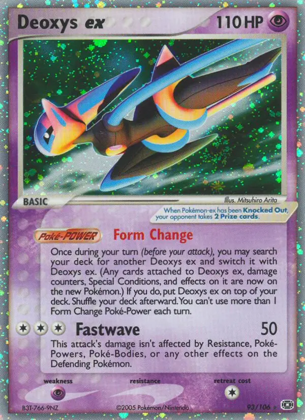 Carta Deoxys ex — Emerald 93/106