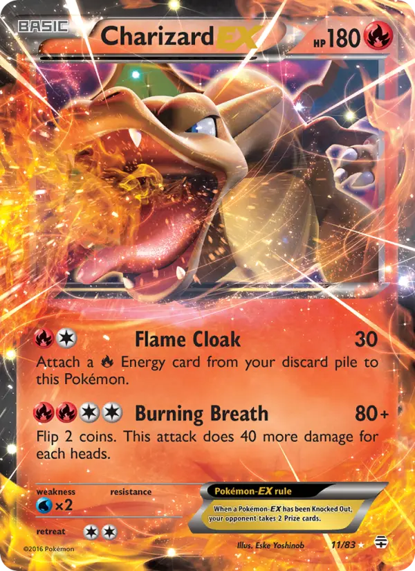 Carta Charizard EX — Generations 11/83