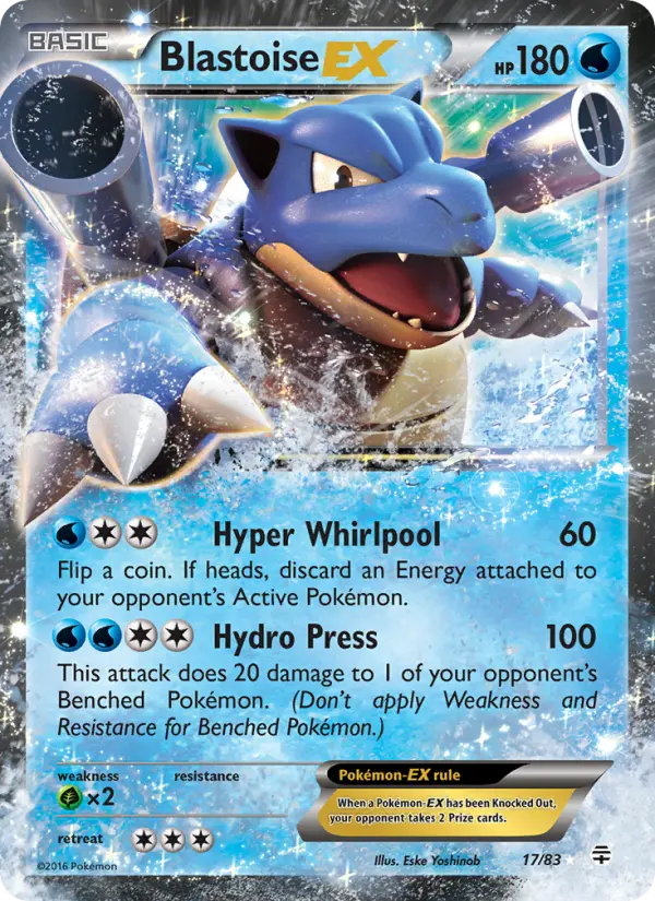 Carta Blastoise EX — Generations 17/83