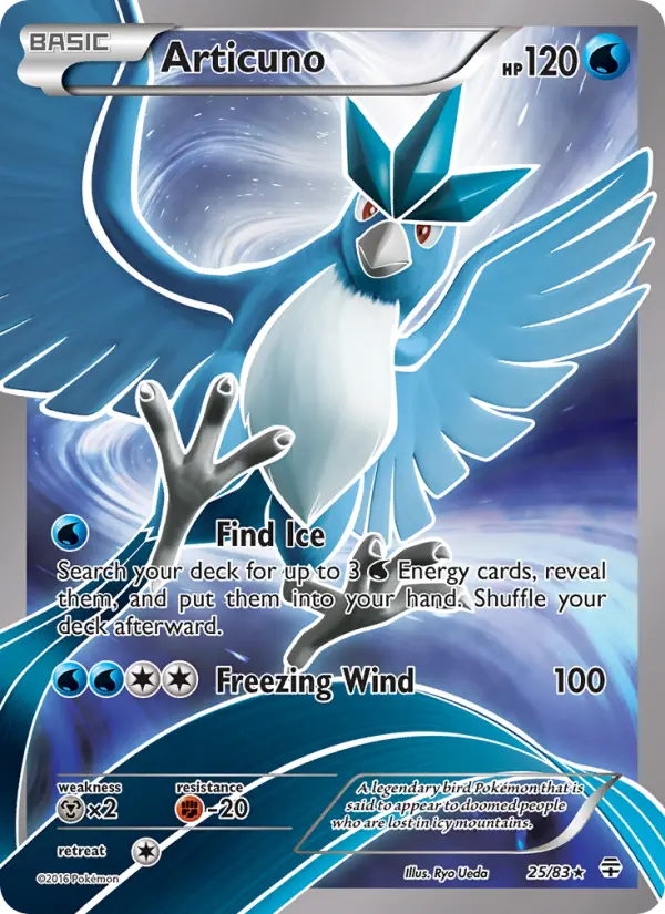 Carta Articuno — Generations 25/83