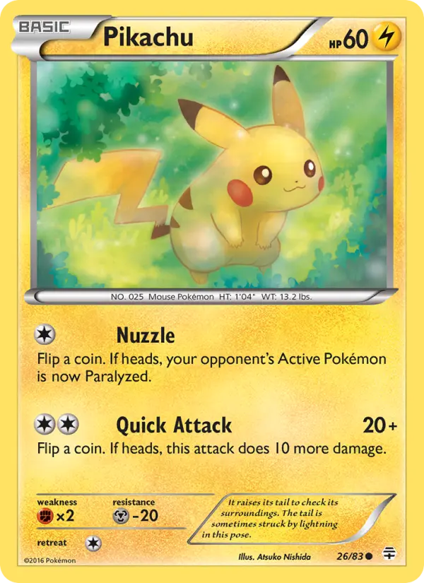Carta Pikachu — Generations 26/83