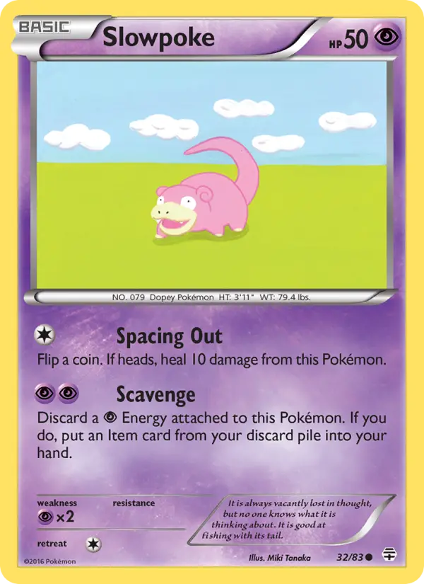 Carta Slowpoke — Generations 32/83