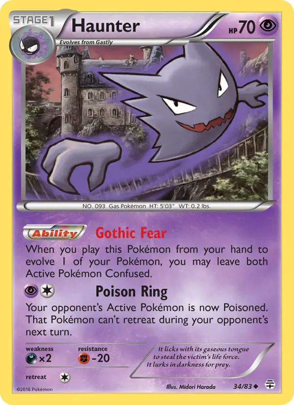 Carta Haunter — Generations 34/83