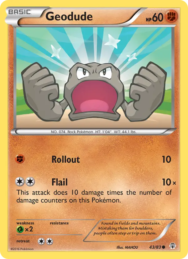 Carta Geodude — Generations 43/83