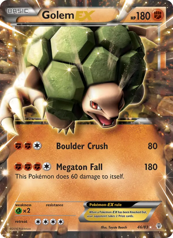 Carta Golem EX — Generations 46/83
