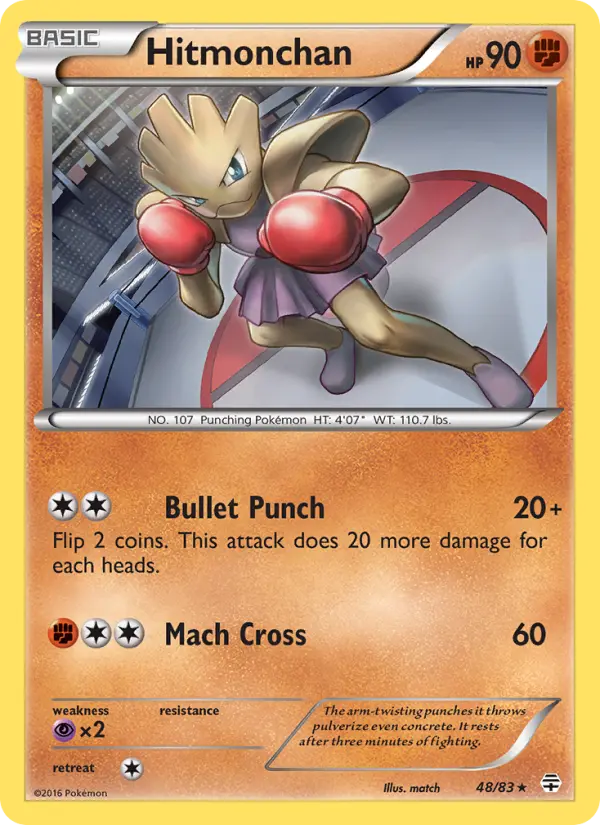 Carta Hitmonchan — Generations 48/83