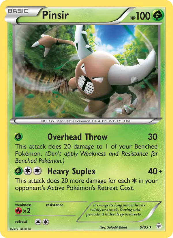 Carta Pinsir — Generations 9/83