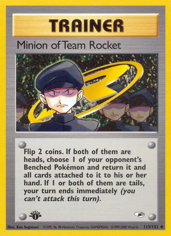 Carta Minion of Team Rocket — Gym Heroes 113/132
