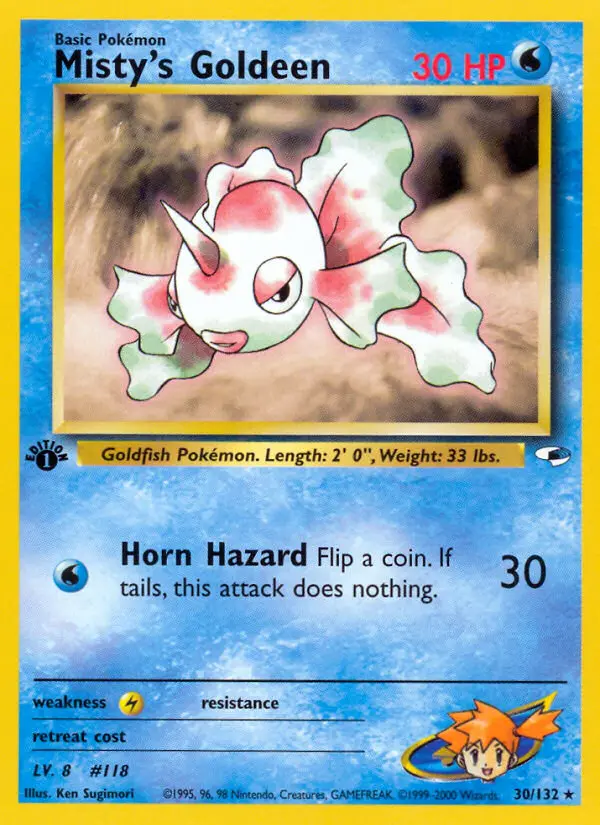 Carta Misty's Goldeen — Gym Heroes 30/132