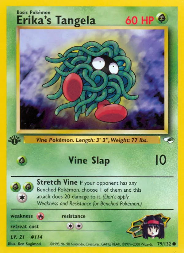 Carta Erika's Tangela — Gym Heroes 79/132