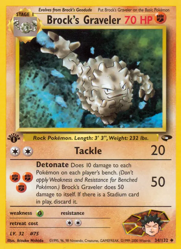 Carta Brock's Graveler — Gym Challenge 34/132