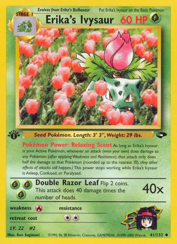 Carta Erika's Ivysaur — Gym Challenge 41/132