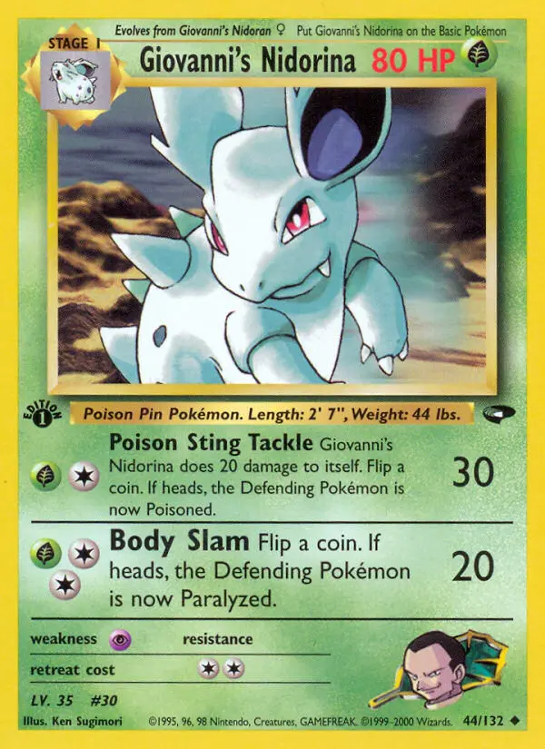 Carta Giovanni's Nidorina — Gym Challenge 44/132