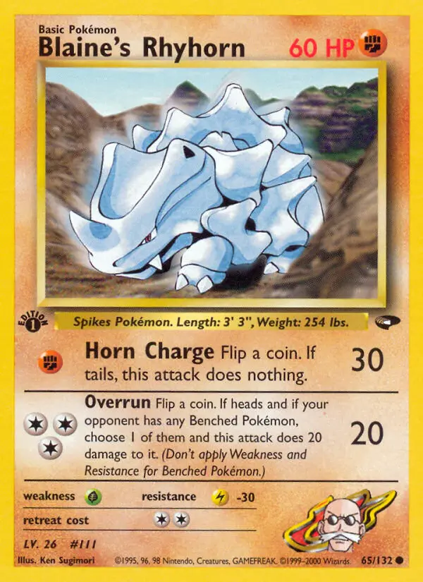 Carta Blaine's Rhyhorn — Gym Challenge 65/132