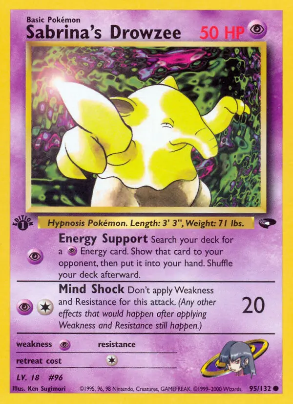 Carta Sabrina's Drowzee — Gym Challenge 95/132