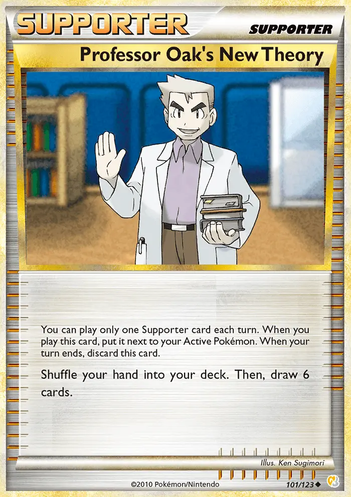 Carta Professor Oak’s New Theory — HeartGold SoulSilver 101/123