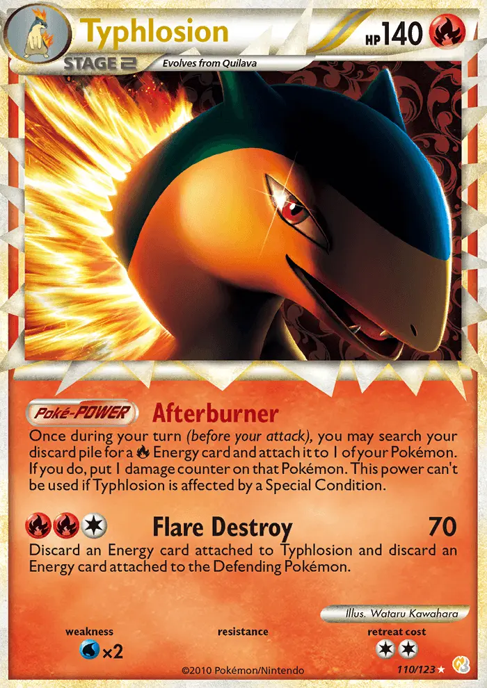 Carta Typhlosion — HeartGold SoulSilver 110/123