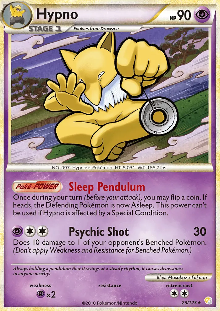 Carta Hypno — HeartGold SoulSilver 23/123