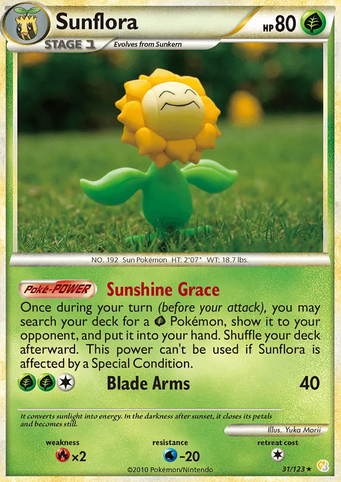 Carta Sunflora — HeartGold SoulSilver 31/123