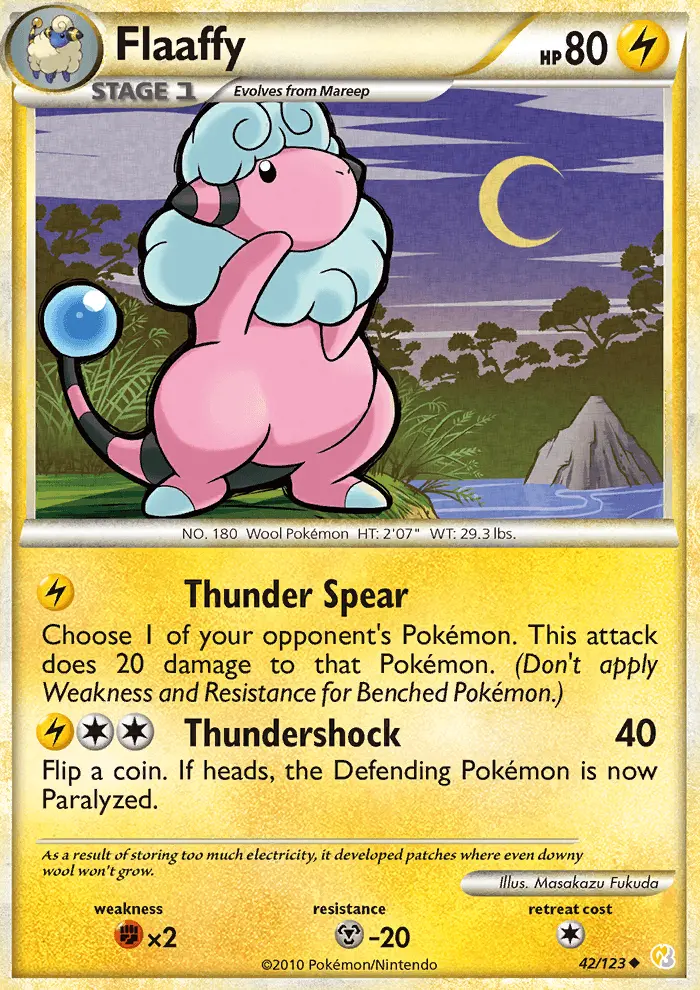 Carta Flaaffy — HeartGold SoulSilver 42/123