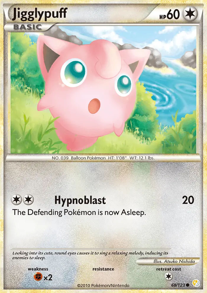 Carta Jigglypuff — HeartGold SoulSilver 68/123