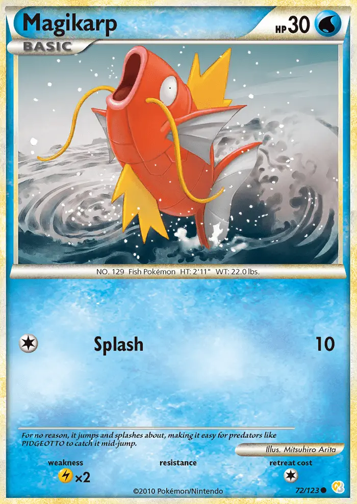 Carta Magikarp — HeartGold SoulSilver 72/123