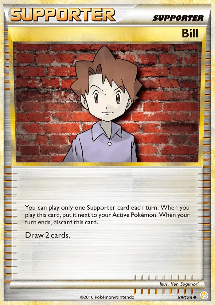 Carta Bill — HeartGold SoulSilver 89/123