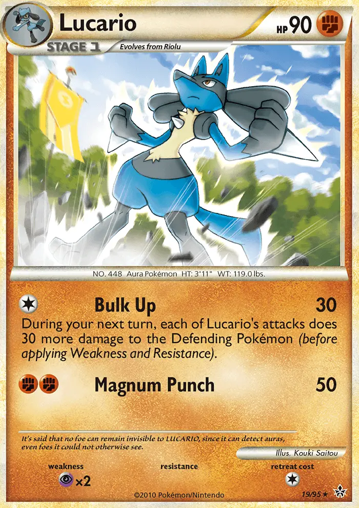 Carta Lucario — Unleashed 19/95