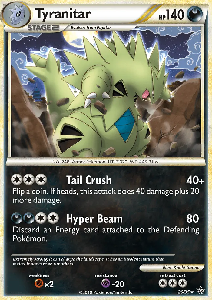 Carta Tyranitar — Unleashed 26/95