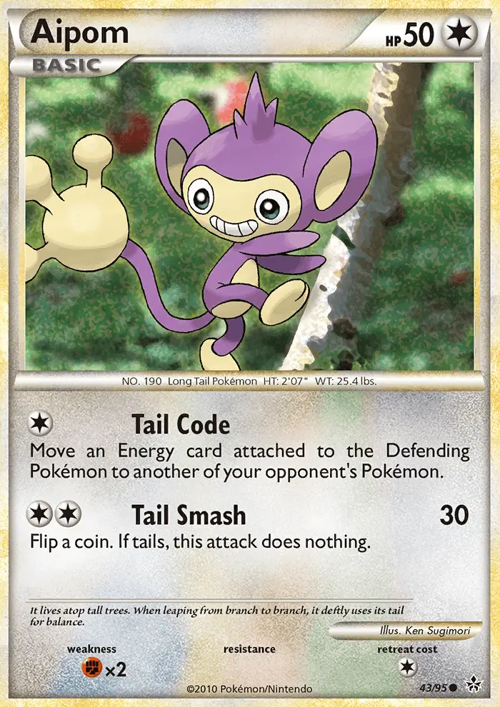 Carta Aipom — Unleashed 43/95