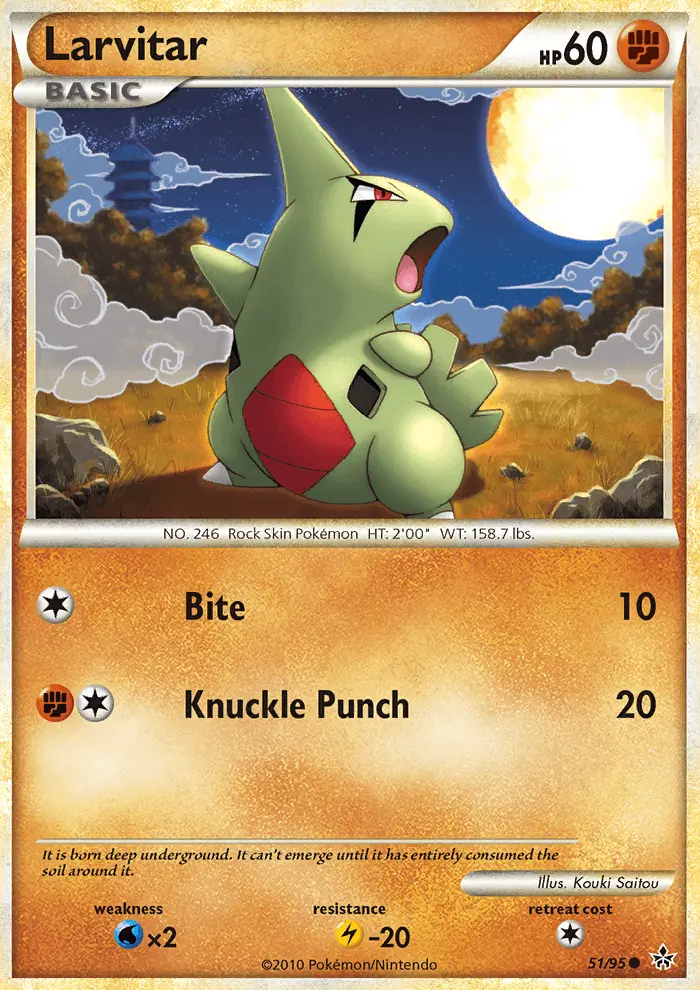 Carta Larvitar — Unleashed 51/95