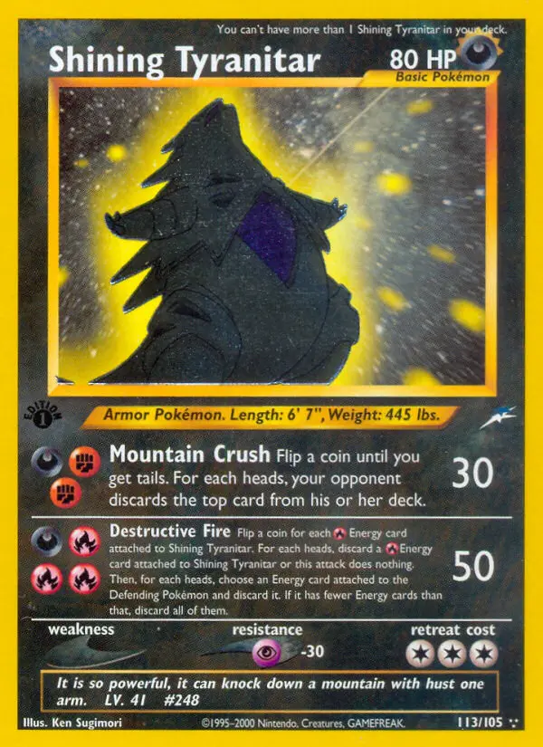 Shining Tyranitar 113/105