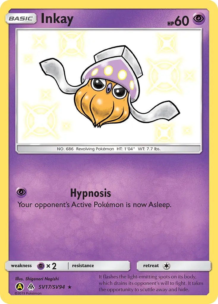 Carta Inkay — Hidden Fates Shiny Vault SV17/94